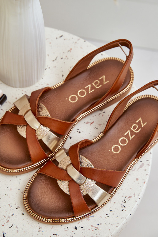 Zazoo 40382 Damensandalen Haut braune Farbe Zazoo 40382 Damensandalen Haut braune Farbe