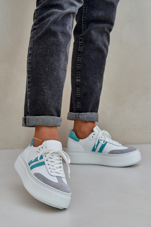 Zazoo N1068S8 Peau Faible Chaussures modèle baskets Féminin avec une plateforme couleur blanche Zazoo N1068S8 Peau Faible Chaussures modèle baskets Féminin avec une plateforme couleur blanche