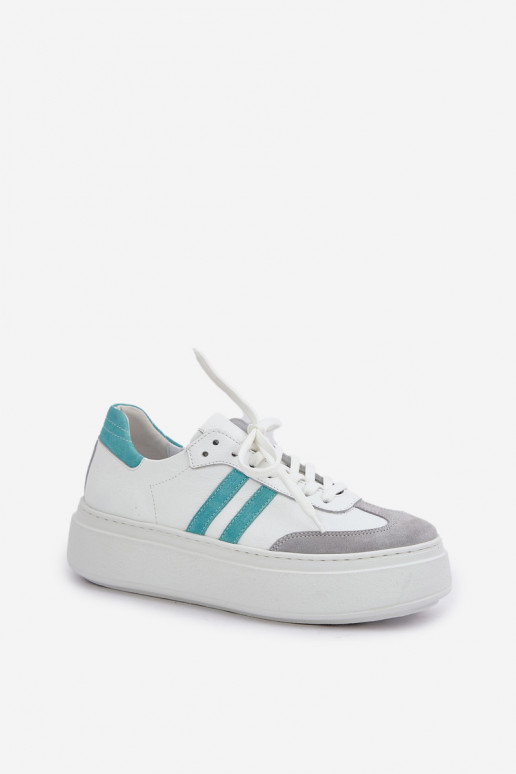Zazoo N1068S8 Peau Faible Chaussures modèle baskets Féminin avec une plateforme couleur blanche Zazoo N1068S8 Peau Faible Chaussures modèle baskets Féminin avec une plateforme couleur blanche
