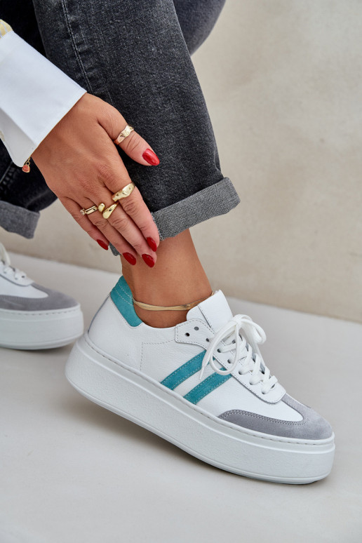 Zazoo N1068S8 Peau Faible Chaussures modèle baskets Féminin avec une plateforme couleur blanche Zazoo N1068S8 Peau Faible Chaussures modèle baskets Féminin avec une plateforme couleur blanche