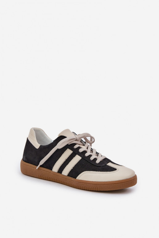 Zazoo N1068 Peau Faible Chaussures modèle baskets Féminin couleur noire Zazoo N1068 Peau Faible Chaussures modèle baskets Féminin couleur noire