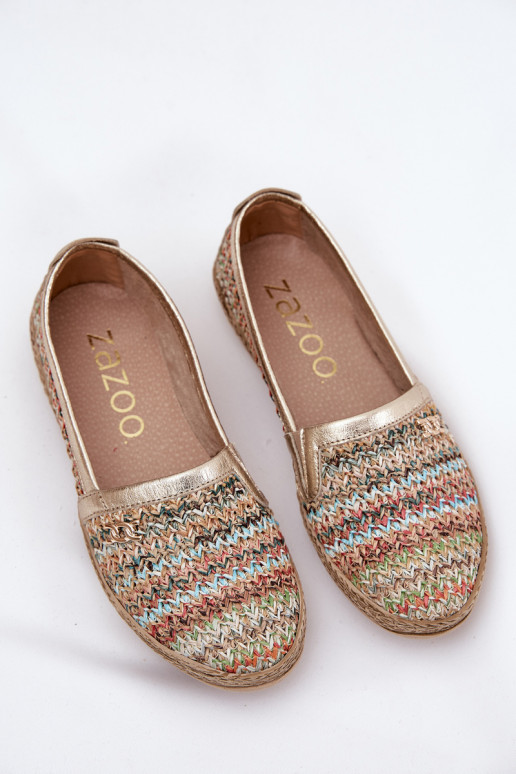 Style élégant Espadrilles en cuir Avec tresse Zazoo 10178 Couleurs différentes Style élégant Espadrilles en cuir Avec tresse Zazoo 10178 Couleurs différentes