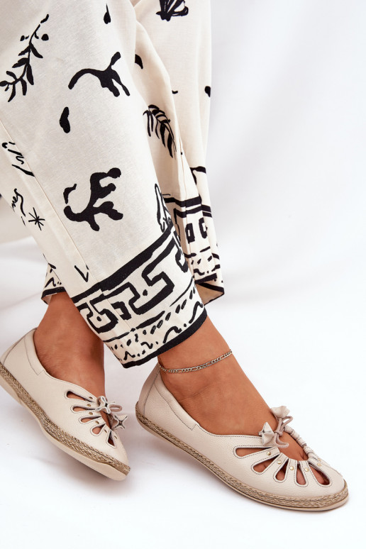 gelijk aan BallerinasOpturalnej Skóry Zazoo 10179 beige