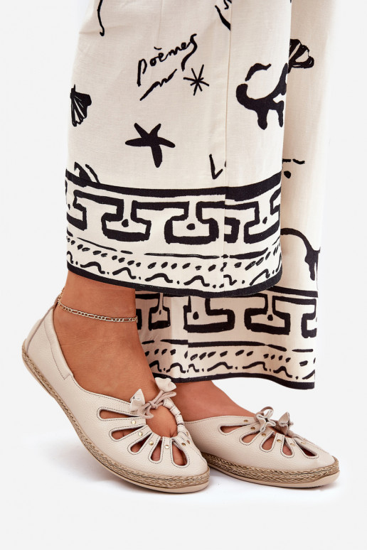 isocèle BallerinesActivéturalnej Skóry Zazoo 10179 beige isocèle BallerinesActivéturalnej Skóry Zazoo 10179 beige