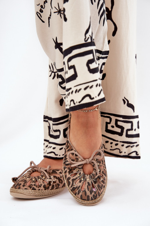 isocèle BallerinesActivéturalnej Skóry avec des motifs en fourrure de léopard Zazoo 10179 marron isocèle BallerinesActivéturalnej Skóry avec des motifs en fourrure de léopard Zazoo 10179 marron