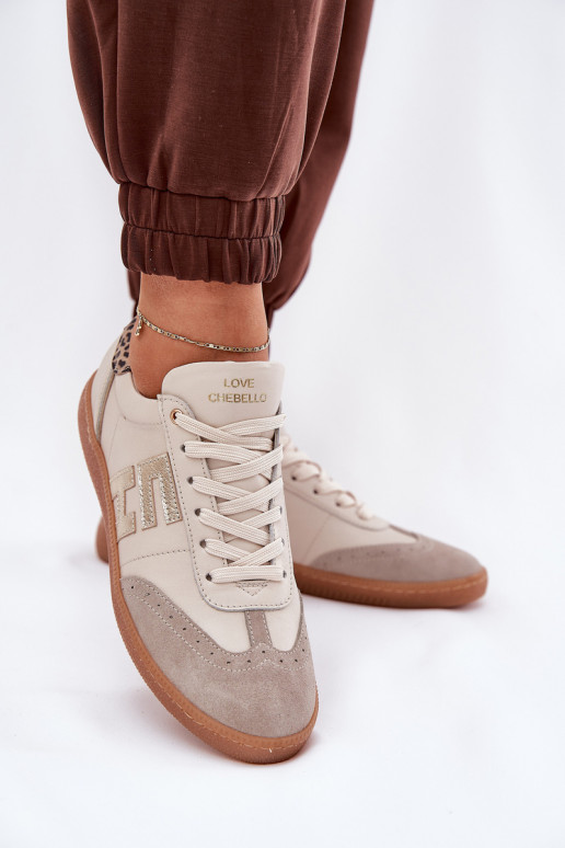 Haut Turnschuhe Sneakers Stilvollllschuhe Feminin mit Leopardenfellmuster CheBello 4640 Beige Haut Turnschuhe Sneakers Stilvollllschuhe Feminin mit Leopardenfellmuster CheBello 4640 Beige