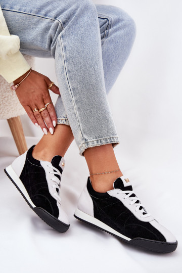 Leer sportschoenen Dames Laura Messi 2935 zInart