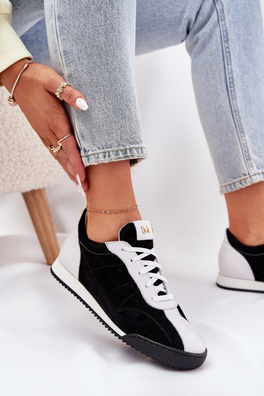 Peau baskets Féminin Laura Messi 2935 couleur noire Peau baskets Féminin Laura Messi 2935 couleur noire