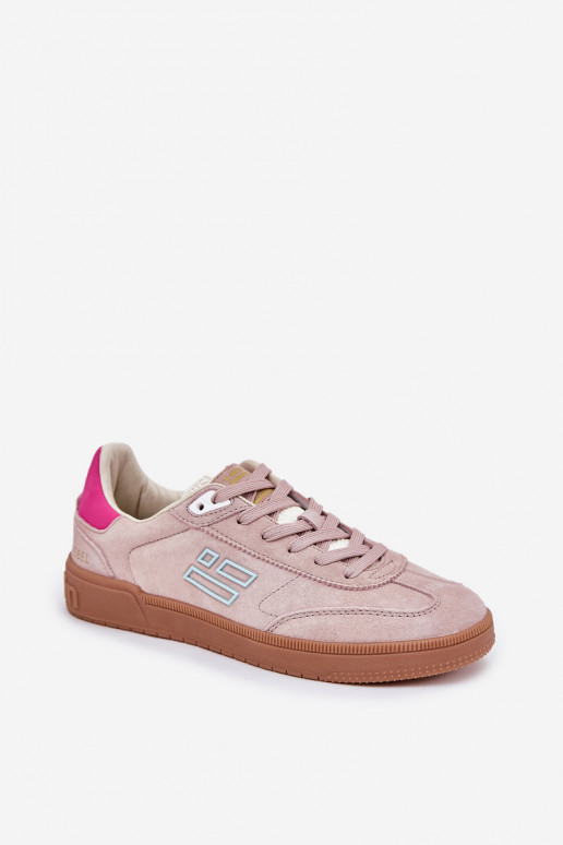 van suède sportschoenen Sneakers model schoenen Dames D.Franklin DFSH387005 roze van suède sportschoenen Sneakers model schoenen Dames D.Franklin DFSH387005 roze