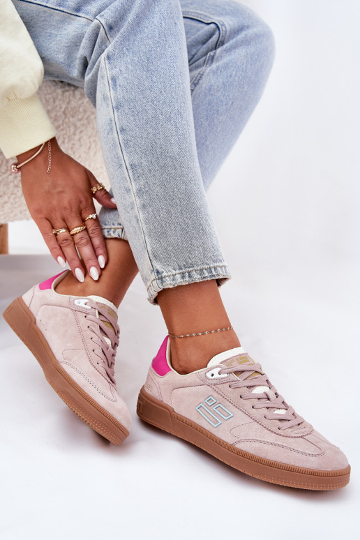 en daim baskets Chaussures modèle baskets Féminin D.Franklin DFSH387005 couleur rose en daim baskets Chaussures modèle baskets Féminin D.Franklin DFSH387005 couleur rose