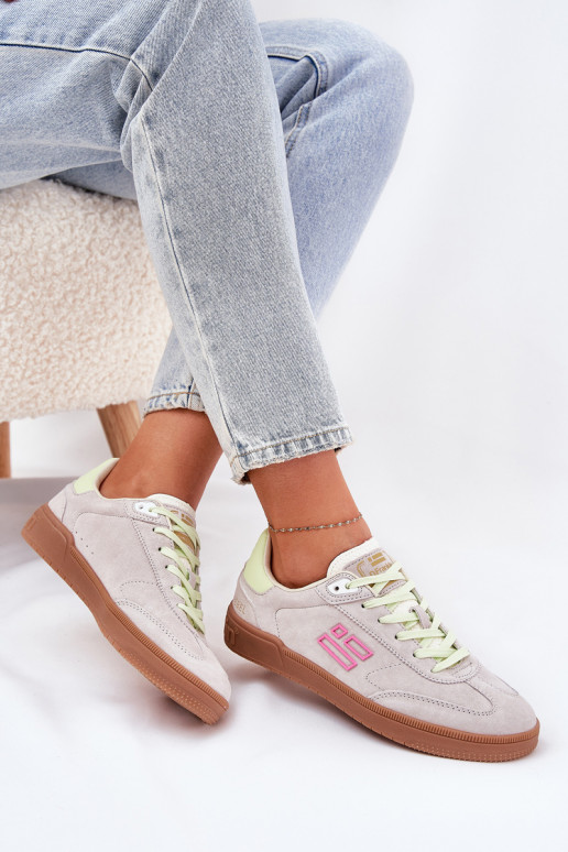 van suède sportschoenen Sneakers model schoenen Dames D.Franklin DFSH387005 Zgaszona Biel van suède sportschoenen Sneakers model schoenen Dames D.Franklin DFSH387005 Zgaszona Biel