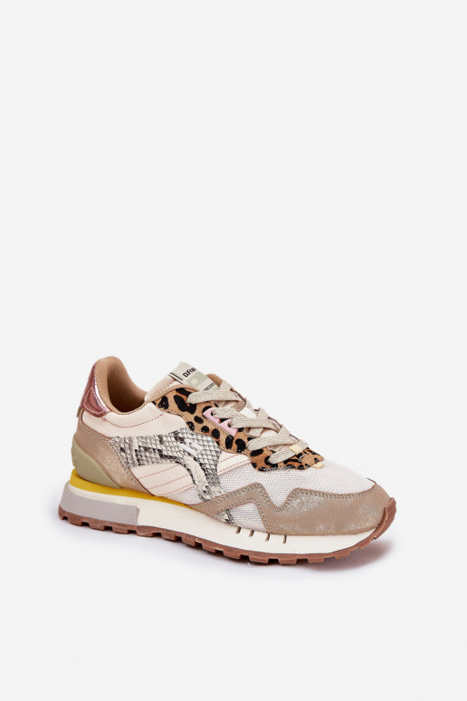 Sneakers model schoenen sportschoenen Dames D.Franklin DFSH378006 gouden kleur Sneakers model schoenen sportschoenen Dames D.Franklin DFSH378006 gouden kleur