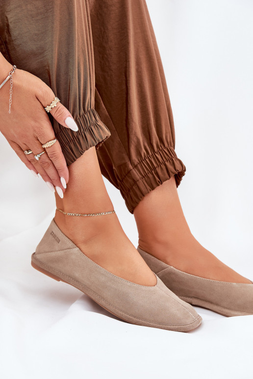 Ballerinas aus INildleder Feminin Big Star RR274082 Beige