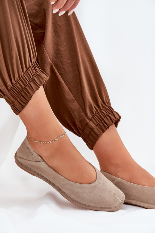 Ballerines en daim Féminin Big Star RR274082 beige