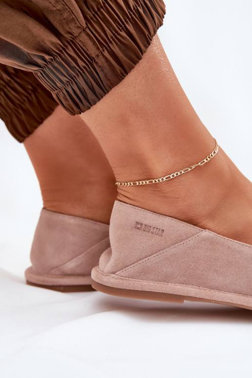 Ballerinas van suède Dames Big Star RR274081 roze