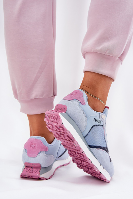 en daim  baskets Féminin Big Star RR274236 HI-POLY SYSTEM couleur bleue en daim  baskets Féminin Big Star RR274236 HI-POLY SYSTEM couleur bleue