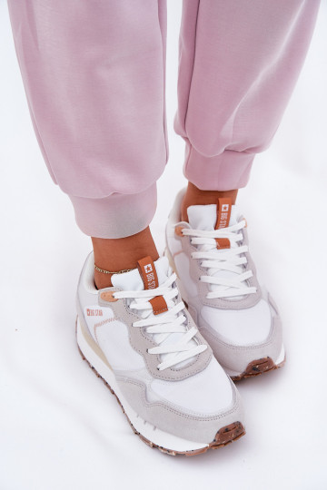 van suède Eenvoudig sportschoenen Dames Big Star RR274235 HI-POLY SYSTEM beige