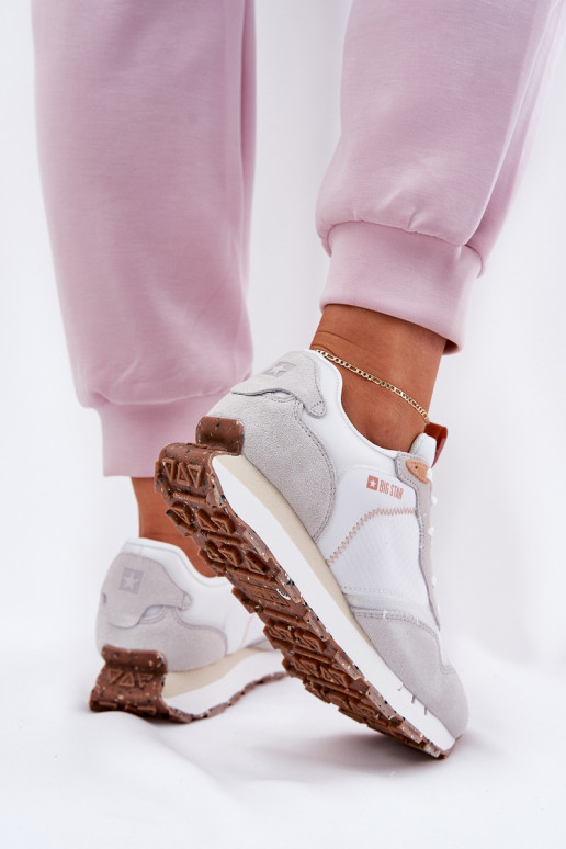 van suède Eenvoudig sportschoenen Dames Big Star RR274235 HI-POLY SYSTEM beige van suède Eenvoudig sportschoenen Dames Big Star RR274235 HI-POLY SYSTEM beige