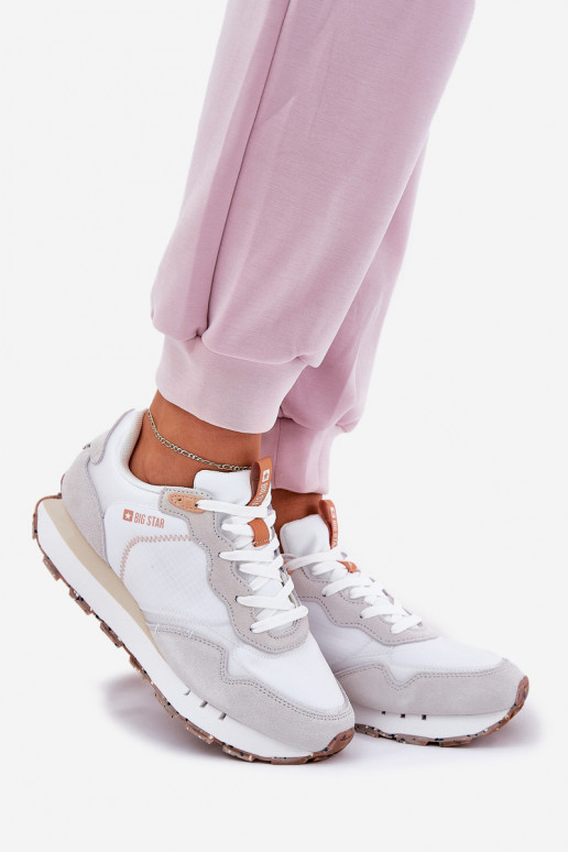 van suède Eenvoudig sportschoenen Dames Big Star RR274235 HI-POLY SYSTEM beige van suède Eenvoudig sportschoenen Dames Big Star RR274235 HI-POLY SYSTEM beige