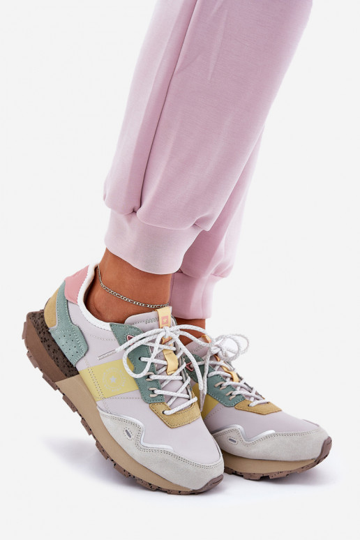 aus INildleder Sneakers Stilvollllschuhe Feminin Big Star RR274244 HI-POLY SYSTEM grau-gelbe Farbe aus INildleder Sneakers Stilvollllschuhe Feminin Big Star RR274244 HI-POLY SYSTEM grau-gelbe Farbe