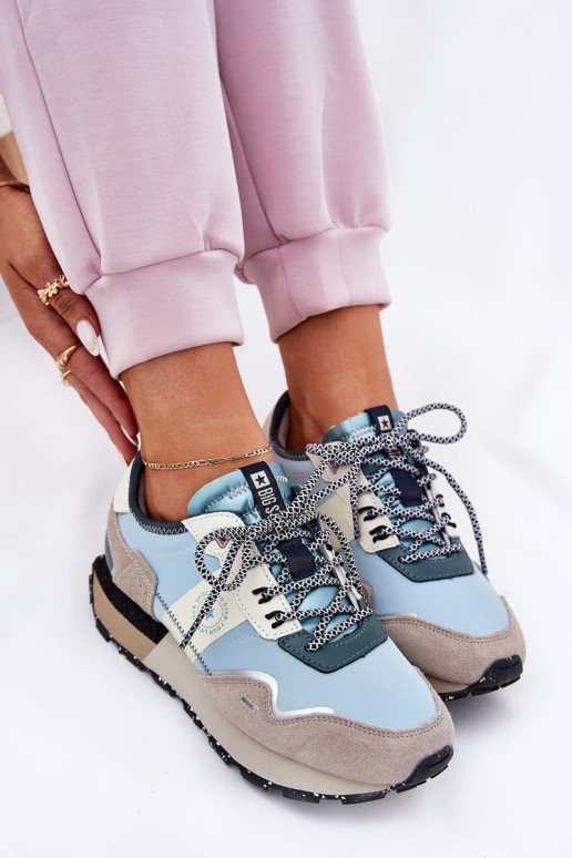 en daim Chaussures modèle baskets Féminin Big Star RR274245 HI-POLY SYSTEM gris-couleur bleue en daim Chaussures modèle baskets Féminin Big Star RR274245 HI-POLY SYSTEM gris-couleur bleue