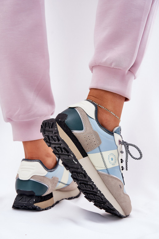 aus INildleder Sneakers Stilvollllschuhe Feminin Big Star RR274245 HI-POLY SYSTEM grau-blaue Farbe aus INildleder Sneakers Stilvollllschuhe Feminin Big Star RR274245 HI-POLY SYSTEM grau-blaue Farbe