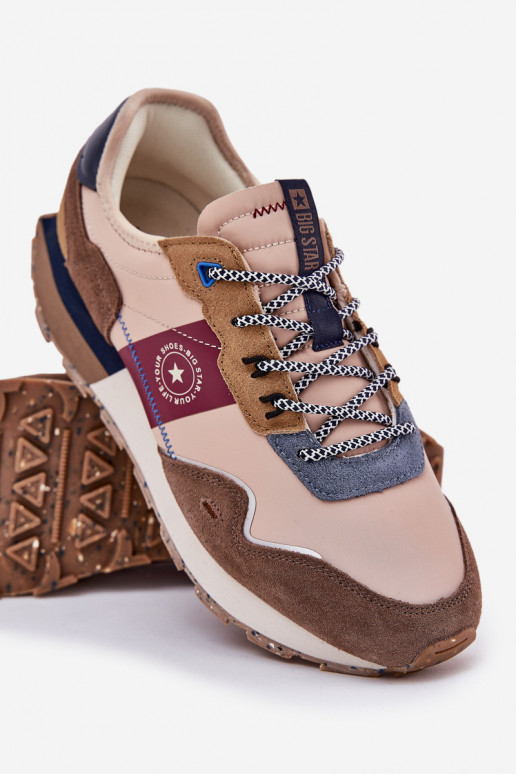 van suède Sneakers model schoenen Het heeftnnen met platform Big Star RR174475 Hi-Poly System beige van suède Sneakers model schoenen Het heeftnnen met platform Big Star RR174475 Hi-Poly System beige