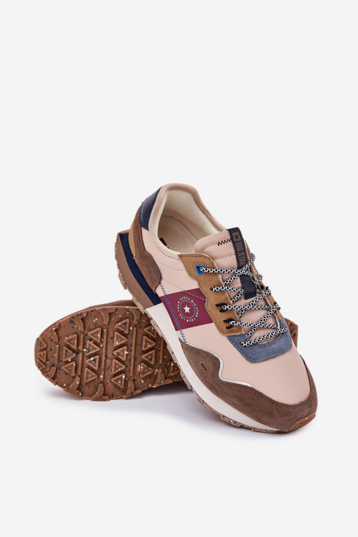 en daim Chaussures modèle baskets Mâle avec une plateforme Big Star RR174475 Hi-Poly System beige en daim Chaussures modèle baskets Mâle avec une plateforme Big Star RR174475 Hi-Poly System beige