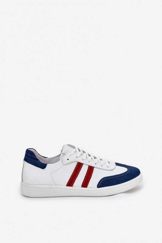 Zazoo N1068 Peau Faible Chaussures modèle baskets Féminin Blanc-bleu foncé Zazoo N1068 Peau Faible Chaussures modèle baskets Féminin Blanc-bleu foncé