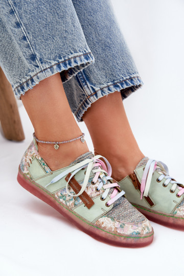 Peau chaussures Féminin Il fautciejka 06791-09 vert clair