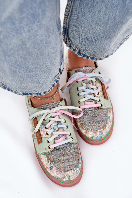 Leer schoenen Dames Het heeftciejka 06791-09 licht groen Leer schoenen Dames Het heeftciejka 06791-09 licht groen