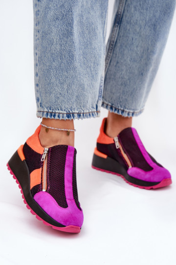 Leren sneakers model schoenen Het heeftciejka 06853-15 zInart