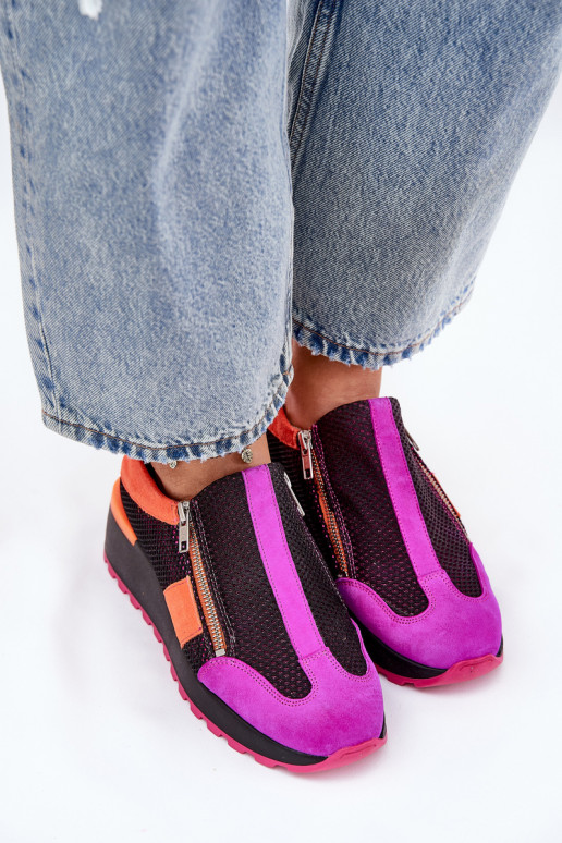 Chaussures modèle baskets en cuir Il fautciejka 06853-15 couleur noire Chaussures modèle baskets en cuir Il fautciejka 06853-15 couleur noire