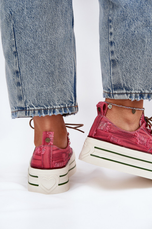 Vrijetijdsschoenen met platform GOE RR2N4104 rood Vrijetijdsschoenen met platform GOE RR2N4104 rood