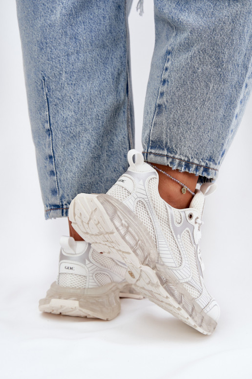 Leer Sneakers model schoenen Dames GOE RR2N4083 beige Leer Sneakers model schoenen Dames GOE RR2N4083 beige