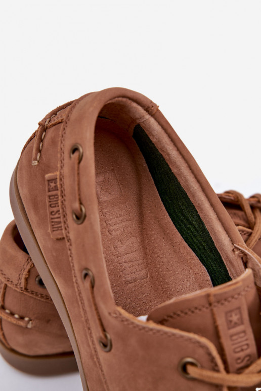Peau Mocassins Mâle Big Star RR174162 marron Peau Mocassins Mâle Big Star RR174162 marron