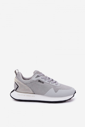 Sneakers Stilvollllschuhe Männlich mit einer Plattform Big Star RR174358 Hi-Poly System graue Farbe 2