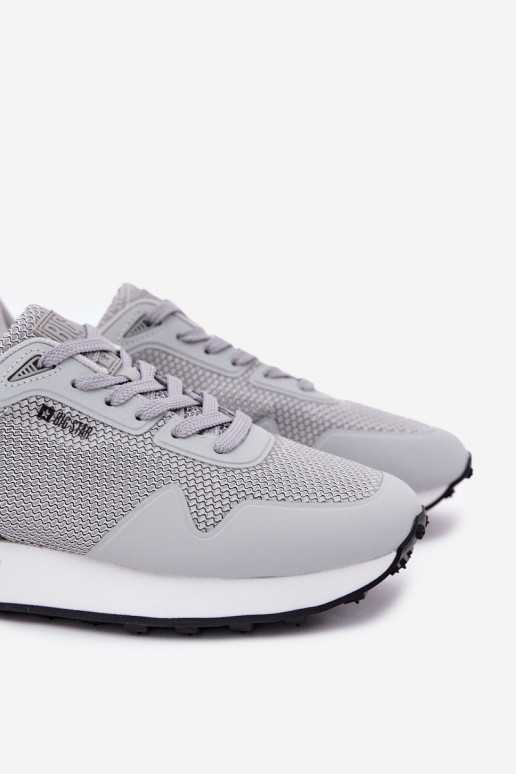 Sneakers Stilvollllschuhe Männlich mit einer Plattform Big Star RR174358 Hi-Poly System graue Farbe Sneakers Stilvollllschuhe Männlich mit einer Plattform Big Star RR174358 Hi-Poly System graue Farbe