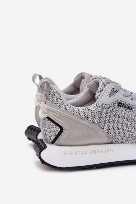 Sneakers model schoenen Het heeftnnen met platform Big Star RR174358 Hi-Poly System grijs Sneakers model schoenen Het heeftnnen met platform Big Star RR174358 Hi-Poly System grijs