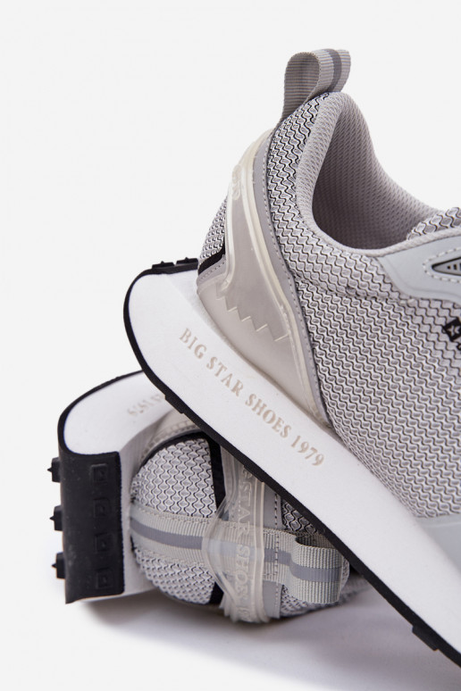 Chaussures modèle baskets Mâle avec une plateforme Big Star RR174358 Hi-Poly System couleur grise Chaussures modèle baskets Mâle avec une plateforme Big Star RR174358 Hi-Poly System couleur grise