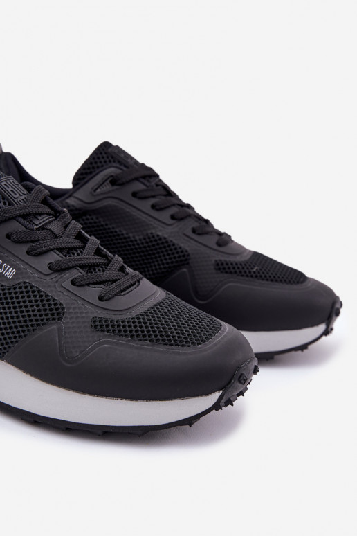 Sneakers Stilvollllschuhe Männlich mit einer Plattform Big Star RR174361 Hi-Poly System schZuarze Farbe Sneakers Stilvollllschuhe Männlich mit einer Plattform Big Star RR174361 Hi-Poly System schZuarze Farbe