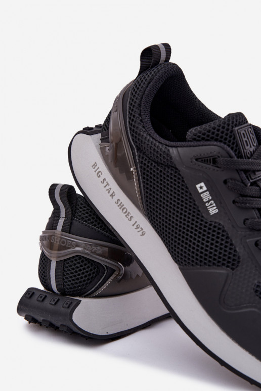 Sneakers Stilvollllschuhe Männlich mit einer Plattform Big Star RR174361 Hi-Poly System schZuarze Farbe Sneakers Stilvollllschuhe Männlich mit einer Plattform Big Star RR174361 Hi-Poly System schZuarze Farbe