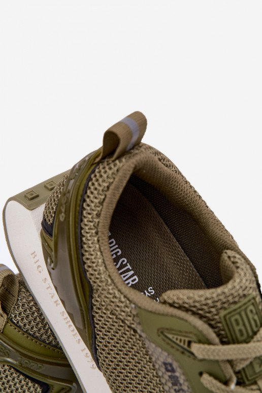 Sneakers Stilvollllschuhe Männlich mit einer Plattform Big Star RR174360 Hi-Poly System Khaki-Farbe Sneakers Stilvollllschuhe Männlich mit einer Plattform Big Star RR174360 Hi-Poly System Khaki-Farbe