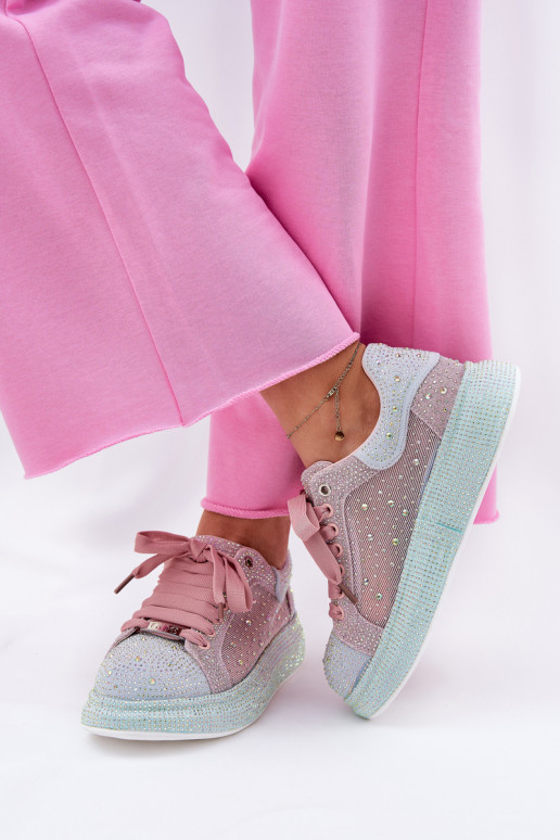 Versierd Sneakers model schoenen met platform GOE RR2N4009 Verschillende kleuren