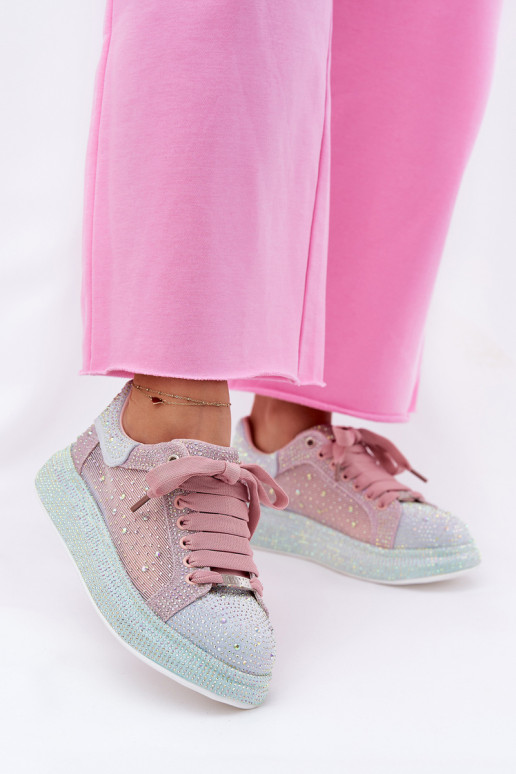 Versierd Sneakers model schoenen met platform GOE RR2N4009 Verschillende kleuren