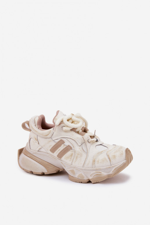 Haut Sneakers Stilvollllschuhe Feminin GOE RR2N4037 Beige Haut Sneakers Stilvollllschuhe Feminin GOE RR2N4037 Beige