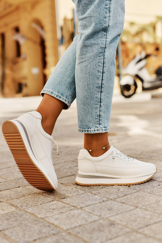 Haut Sneakers Stilvollllschuhe Feminin mit einer Plattform Big Star RR274A333 Zueiße Farbe Haut Sneakers Stilvollllschuhe Feminin mit einer Plattform Big Star RR274A333 Zueiße Farbe