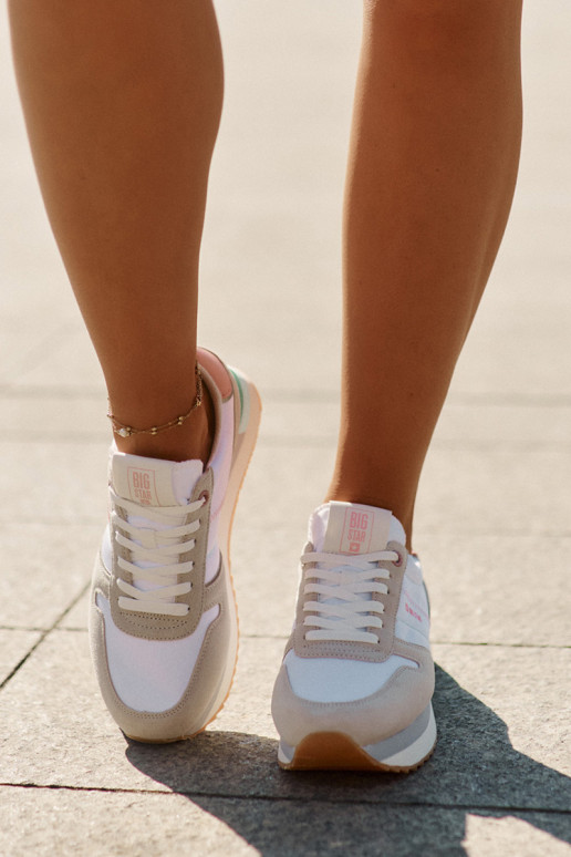 van suède Sneakers model schoenen Dames Big Star RR274A047 HI-POLY SYSTEM beige-Initte kleur van suède Sneakers model schoenen Dames Big Star RR274A047 HI-POLY SYSTEM beige-Initte kleur