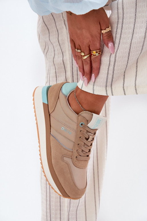 van suède Sneakers model schoenen Dames Big Star RR274A048 HI-POLY SYSTEM beige van suède Sneakers model schoenen Dames Big Star RR274A048 HI-POLY SYSTEM beige