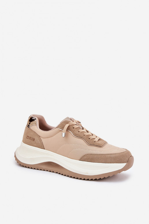 en daim Chaussures modèle baskets Féminin avec une plateforme Big Star RR274A345 HI-POLY SYSTEM beige en daim Chaussures modèle baskets Féminin avec une plateforme Big Star RR274A345 HI-POLY SYSTEM beige
